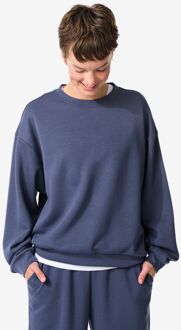Hema Dames lounge trui donkerblauw (donkerblauw) - XL