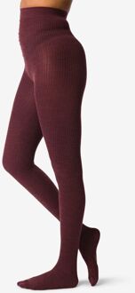 Hema Dames maillot 100denier wol bordeauxrood (bordeauxrood) - 40/42