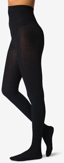 Hema Dames maillot 100denier wol zwart (zwart) - 48/52