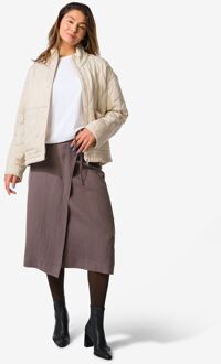 Hema Dames overslagrok Inez regular fit bruin (bruin) - XL