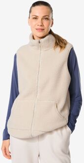 Hema Dames sherpa bodywarmer creme (creme) - XL