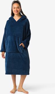 Hema Dames snuggle hoodie fleece rib blauw