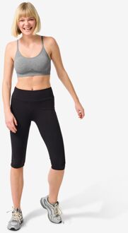 Hema Dames sportlegging capri zwart (zwart) - XL