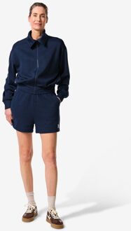 Hema Dames sweatshort donkerblauw (donkerblauw) - L
