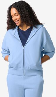 Hema Dames sweatvest lichtblauw (lichtblauw)