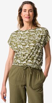 Hema Dames T-shirt Amelie jersey bladeren groen (groen) - S