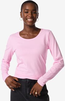 Hema Dames T-shirt basic o-hals lila (lila)