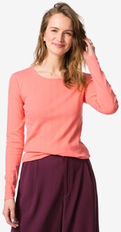 Hema Dames T-shirt Colette ajour roze (roze) - S