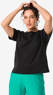 Hema Dames T-shirt Daisy Zwart (zwart) - M