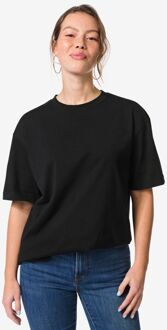 Hema Dames T-shirt Do jersey zwart (zwart) - XXL