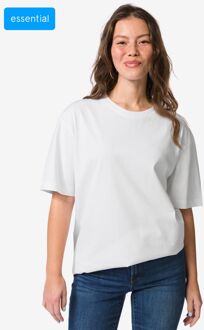 Hema Dames T-shirt Do relaxed fit wit (wit) - S