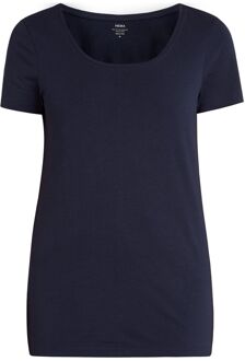 Hema Dames T-shirt Donkerblauw (donkerblauw) - L
