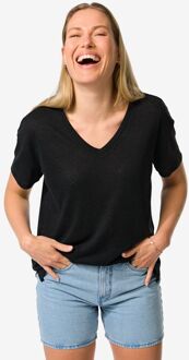 Hema Dames T-shirt Evie zwart (zwart) - M