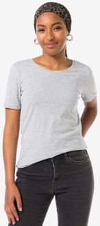 Hema Dames T-shirt jersey essentials lichtgrijs (lichtgrijs) - XXL