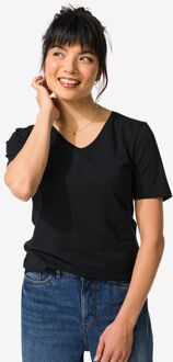 Hema Dames T-shirt jersey essentials zwart (zwart) - XL