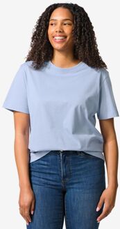 Hema Dames T-shirt Larissa jersey lichtblauw (lichtblauw) - XS