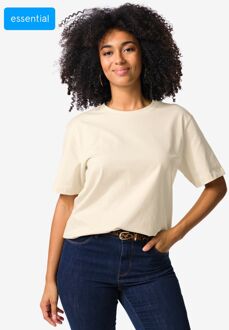 Hema Dames T-shirt Larissa regular fit wit (wit) - XL