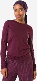 Hema Dames T-shirt Lona jersey bordeauxrood (bordeauxrood) - M