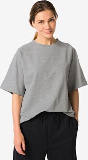 Hema Dames T-shirt Luca middengrijs (middengrijs) - XL