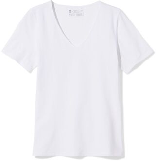 Hema Dames T-shirt perfect comfort katoen wit (wit) - M