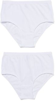 Hema Dames tailleslip katoen - 2 stuks wit (wit)
