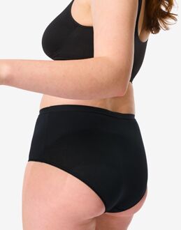Hema Dames tailleslip katoen - 2 stuks zwart (zwart)