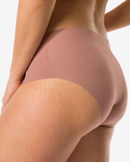 Hema Dames tailleslip micro rib ultimate comfort lichtbruin (lichtbruin)