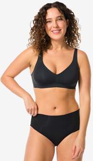 Hema Dames tailleslip micro rib ultimate comfort zwart (zwart)