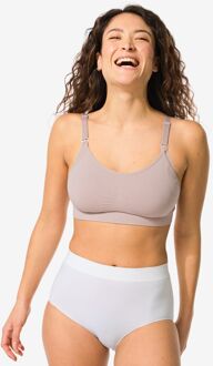 Hema Dames tailleslip naadloos micro wit (wit)