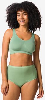 Hema Dames tailleslips katoen - 2 stuks groen (groen) - XL