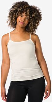 Hema Dames temptech hemd met spaghettibandjes ivoor (ivoor) - L