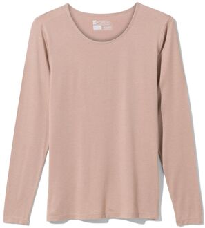 Hema Dames temptech T-shirt lange mouw beige (beige) - S