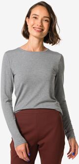 Hema Dames themo t-shirt ronde hals grijs (grijs) - XL