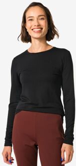 Hema Dames themo t-shirt ronde hals zwart (zwart) - XL