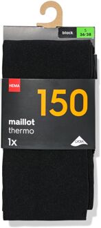 Hema Dames thermo maillot 150denier zwart (zwart) - 48/52