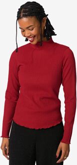 Hema Dames top Dewi crinkle rood (rood) - M
