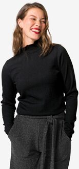Hema Dames top Dewi crinkle zwart (zwart) - L