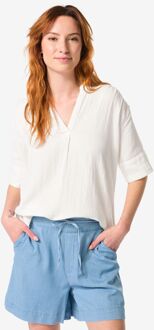 Hema Dames top Lynn wit (wit) - M