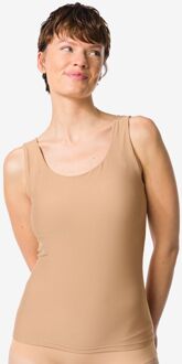 Hema Dames top met ingebouwde cups beige (beige)