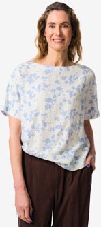 Hema Dames top Riley bloemenprint wit (wit) - XL