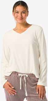 Hema Dames top velours creme (creme) - XL