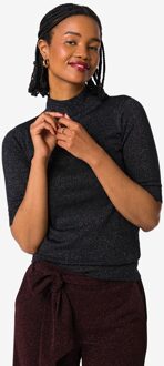 Hema Dames trui Lily met glitter zwart (zwart) - XL