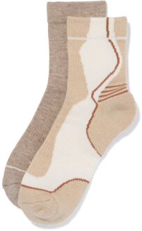 Hema Dames wandelsokken - 2 paar beige (beige) - 35/38