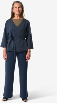 Hema Dames wikkelvest Elly blauw (blauw) - L