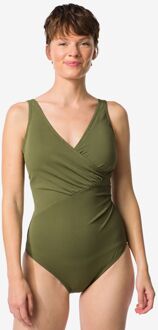 Hema Damesbadpak Fiona shaping fit structuur groen (groen) - L