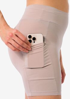 Hema Damesbikershort real lasting cotton beige (beige) - XXL