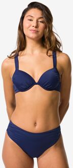 Hema Damesbikinibroekje Dana hoog donkerblauw (donkerblauw) - XL