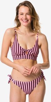Hema Damesbikinibroekje Eva strepen roze (roze) - M
