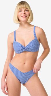 Hema Damesbikinibroekje seersucker blauw (blauw) - M