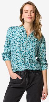 Hema Damesblouse Bobbie bloemen beige (beige) - S